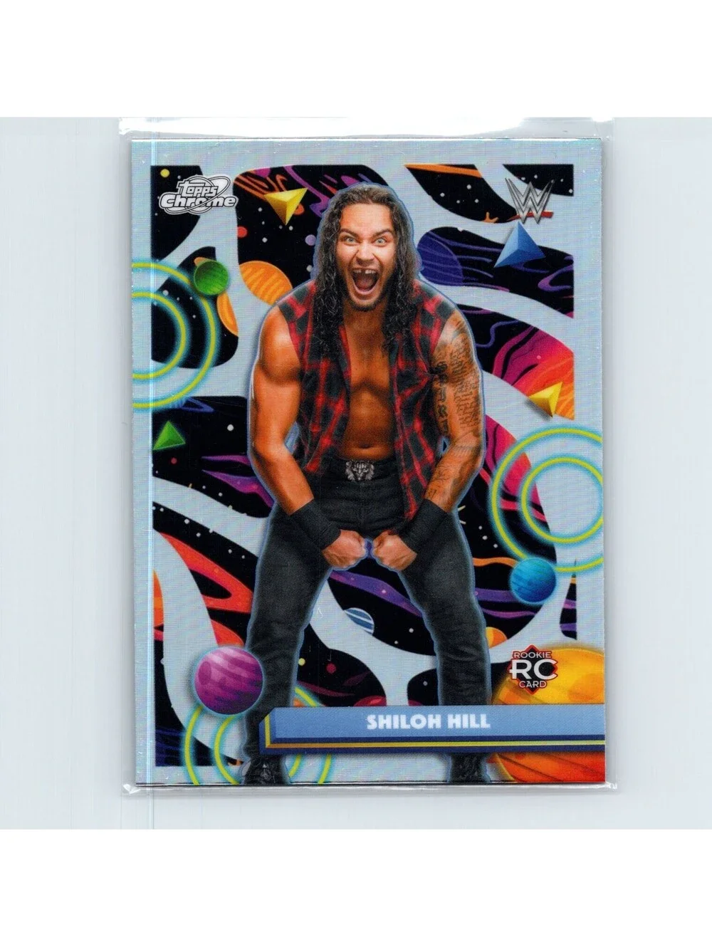 2026 Topps Cosmic Chrome WWE Shiloh Hill RC #102 Refractor NXT
